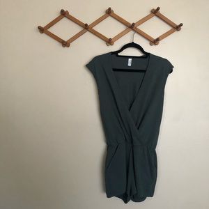 American Apparel Sleeveless V Neck Romper
